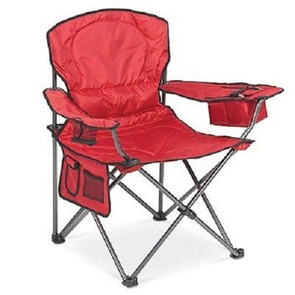 Foro Self Enclosing Quad Chair with Cloth Hook & Eye, Red & Blue FO2668475